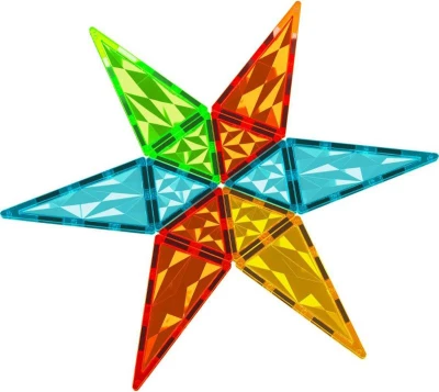 Geomag Magnetic Tiles Gems raketa 32 dílků magnetická (stavebnice)