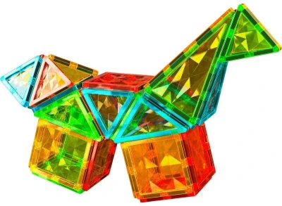 Geomag Magnetic Tiles Gems raketa 32 dílků magnetická (stavebnice)