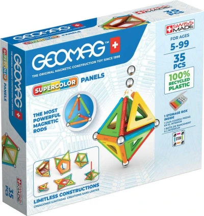Geomag Supercolor Panels 35 dílků Eko magnetická (stavebnice)