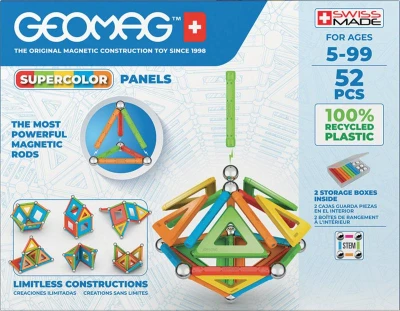 Geomag Supercolor Panels 52 dílků Eko magnetická (stavebnice)