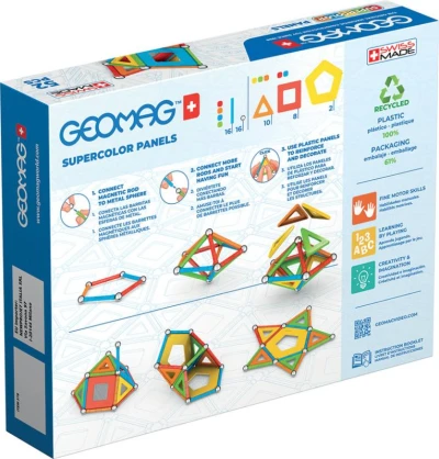 Geomag Supercolor Panels 52 dílků Eko magnetická (stavebnice)