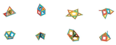 Geomag Supercolor Panels 52 dílků Eko magnetická (stavebnice)