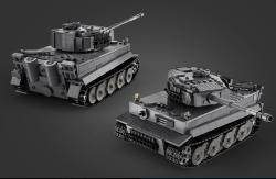 German Tiger Stavebnice tanku 925 dílků
