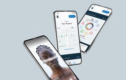 Geske 4in1 růžové hydratační zařízení na obličej s aplikací