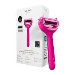 Geske GK000043MG01 magenta silikonové microneedle váleček na obličej a tělo 8v1 s aplikací