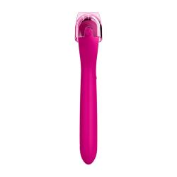 Geske GK000043MG01 magenta silikonové microneedle váleček na obličej a tělo 8v1 s aplikací