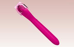 Geske GK000043MG01 magenta silikonové microneedle váleček na obličej a tělo 8v1 s aplikací