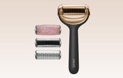 Geske Micro Needle FaceBody Roller šedý masážní váleček 9v1 s aplikací