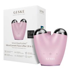 Geske GK000015PK01 růžové 6v1 přístroj na mikroproudový facelift s aplikací