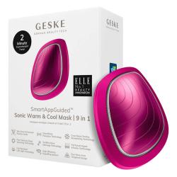 Geske Sonic Warm & Cool Mask 9in1 magenta obličejový masážní přístroj