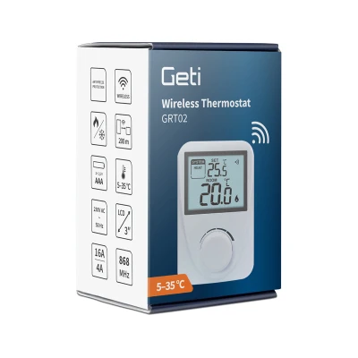 GETI Termostat GRT02 bezdrátový