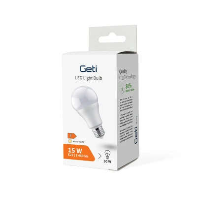 GETI Žárovka LED E27 15W A70 bílá teplá GETI