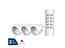 GETI Zásuvka bezdrátová RCS312 3+1