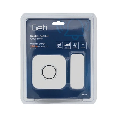 GETI Zvonek bezdrátový GWDK108W kinetický