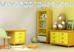 Girlanda Všechno nejlepší party dekorace závěsná 215cm chlapecká papír