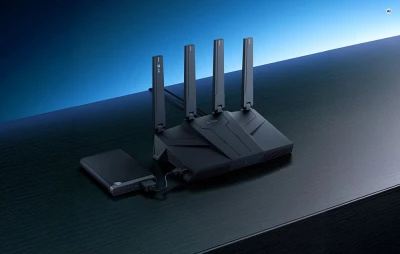 GL.iNet Flint 3e GL-BE6500 tmavě šedý Wi-Fi 7 router