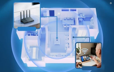 GL.iNet Flint 3e GL-BE6500 tmavě šedý Wi-Fi 7 router