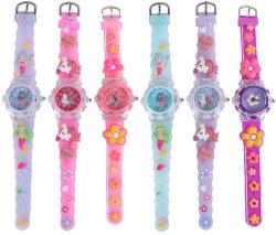 Glamour hodinky náramkové analogové dívčí na baterie Světlo 6 druhů
