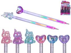 Glamour propiska dětská vícebarevné pero s ozdobou 2 druhy 3 barvy