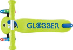Globber Plus - Primo Plus Lights V2 - Svítící - Lime Green/Navy Blue koloběžka