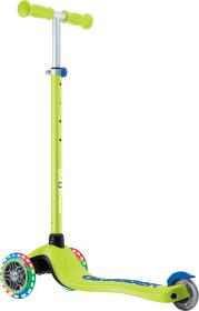 Globber Plus - Primo Plus Lights V2 - Svítící - Lime Green/Navy Blue koloběžka