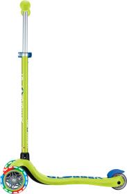 Globber Plus - Primo Plus Lights V2 - Svítící - Lime Green/Navy Blue koloběžka