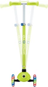 Globber Plus - Primo Plus Lights V2 - Svítící - Lime Green/Navy Blue koloběžka