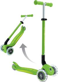 Globber - Primo Foldable Plus Lights V2 - Apple Green/Lime Gree skládací koloběžka