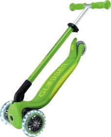 Globber - Primo Foldable Plus Lights V2 - Apple Green/Lime Gree skládací koloběžka
