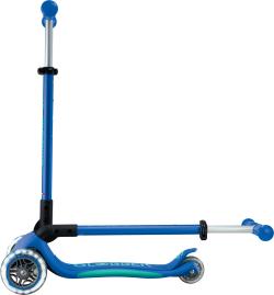 Globber - Primo Foldable Plus Lights V2 Blue/Emerald Green skládací koloběžka