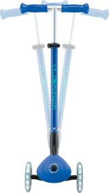 Globber - Primo Foldable Plus Lights V2 Blue/Emerald Green skládací koloběžka