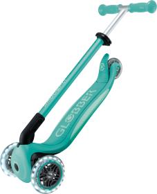 Globber - Primo Foldable Plus Lights V2 - Dark Mint/Mint skládací koloběžka