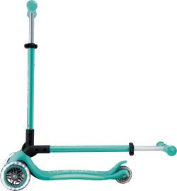 Globber - Primo Foldable Plus Lights V2 - Dark Mint/Mint skládací koloběžka