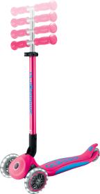 Globber - Primo Foldable Plus Lights V2 - Fuchsia/Sky Blue skládací koloběžka