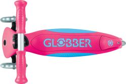 Globber - Primo Foldable Plus Lights V2 - Fuchsia/Sky Blue skládací koloběžka