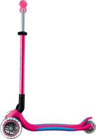 Globber - Primo Foldable Plus Lights V2 - Fuchsia/Sky Blue skládací koloběžka