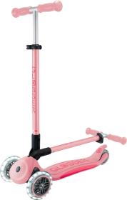 Globber Scooter Primo Foldable Plus Lights V2 - Pastel Pink/Fuchsia skládací