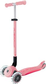 Globber Scooter Primo Foldable Plus Lights V2 - Pastel Pink/Fuchsia skládací