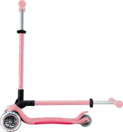 Globber Scooter Primo Foldable Plus Lights V2 - Pastel Pink/Fuchsia skládací