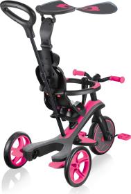 Globber Scooter Tříkolka EXPLORER TRIKE 4 IN 1 Fuchsia Pink