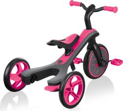Globber Scooter Tříkolka EXPLORER TRIKE 4 IN 1 Fuchsia Pink
