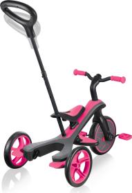 Globber Scooter Tříkolka EXPLORER TRIKE 4 IN 1 Fuchsia Pink