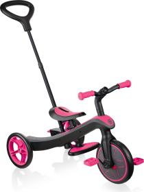 Globber Scooter Tříkolka EXPLORER TRIKE 4 IN 1 Fuchsia Pink
