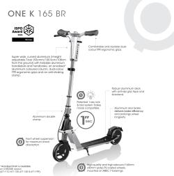 Globber Scooter One K 165 BR Ruby koloběžka