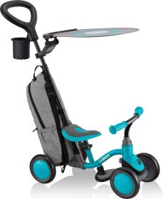 Globber Scooter Deluxe - Learning Bike 3in1 Deluxe -Teal odrážadlo 3v1
