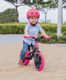Globber Scooter odrážedlo GO BIKE ELITE DUO- FUCHSIA