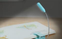 Glocusent Bezdrátová lampička GLCSNTBL103B mini GLCSNTBL103B klip-on book light, USB-C Blue