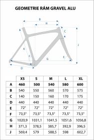 M-wave Rám Gravel ALU Surový 58CM