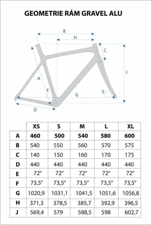 M-wave Rám Gravel ALU Surový 60CM
