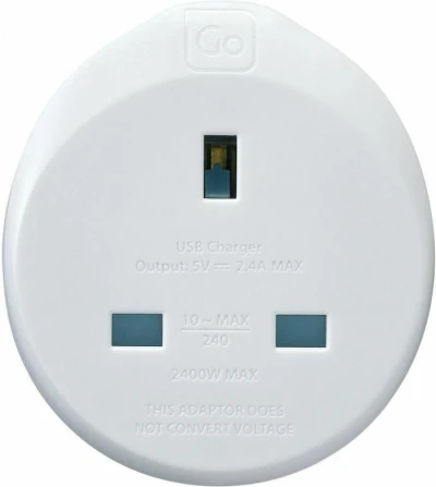 Go Travel adaptér UK/Evropa s USB